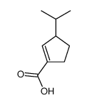 1-Cyclopentene-1-carboxylic acid, 3-(1-methylethyl)- (9CI) Structure