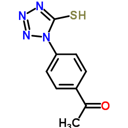 1-[4-(5-Thioxo-2,5-dihydro-1H-tetrazol-1-yl)phenyl]ethanone Structure