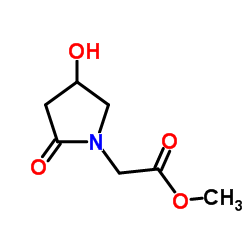 Methyl (4-hydroxy-2-oxo-1-pyrrolidinyl)acetate Structure