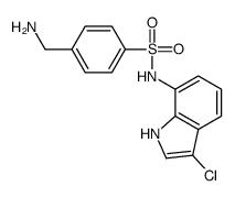 4-(aminomethyl)-N-(3-chloro-1H-indol-7-yl)benzenesulfonamide Structure