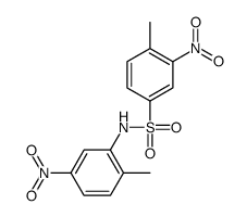 4-methyl-N-(2-methyl-5-nitrophenyl)-3-nitrobenzenesulfonamide Structure