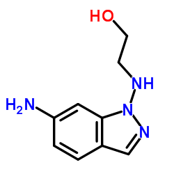 2-[(6-Amino-1H-indazol-1-yl)amino]ethanol Structure