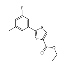 ethyl 2-(3-fluoro-5-methylphenyl)-1,3-thiazole-4-carboxylate Structure