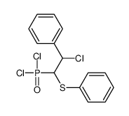 (1-chloro-2-dichlorophosphoryl-2-phenylsulfanylethyl)benzene Structure