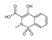 2-Methyl-4-hydroxy-2h-1,2-benzothiazine-3-carboxylic acid-1,1-dioxide结构式