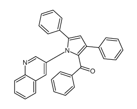 (3,5-diphenyl-1-quinolin-3-ylpyrrol-2-yl)-phenylmethanone Structure