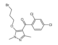 5-(3-bromopropoxy)-4-(2,4-dichlorobenzoyl)-1,3-dimethylpyrazole Structure