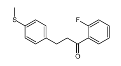 2'-FLUORO-3-(4-THIOMETHYLPHENYL)PROPIOPHENONE structure