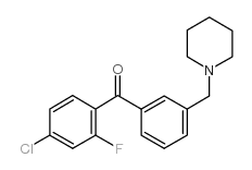 4-CHLORO-2-FLUORO-3'-PIPERIDINOMETHYL BENZOPHENONE图片