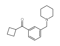 CYCLOBUTYL 3-(PIPERIDINOMETHYL)PHENYL KETONE图片