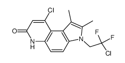 9-Chloro-3-(2-chloro-2,2-difluoroethyl)-1,2-dimethyl-3,6-dihydro-pyrrolo[3,2-f]quinolin-7-one Structure