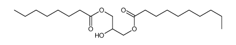 2-hydroxy-3-[(1-oxooctyl)oxy]propyl decanoate结构式