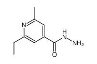 2-Ethyl-6-methyl-isonicotinic acid hydrazide结构式