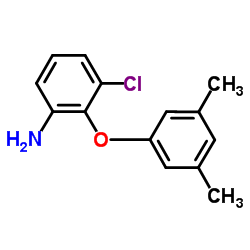 3-Chloro-2-(3,5-dimethylphenoxy)aniline结构式