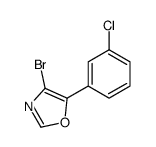 4-bromo-5-(3-chlorophenyl)-1,3-oxazole Structure