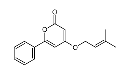 4-(3,3-dimethyl-2-propenyloxy)-6-phenyl-2H-pyran-2-one结构式