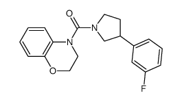 (2,3-Dihydrobenzo[1,4]oxazin-4-yl)[3-(3-fluorophenyl)pyrrolidin-1-yl]methanone Structure