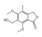 6-hydroxymethyl-5,7-dimethoxy-4-methyl-phthalide Structure