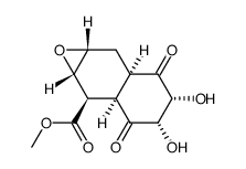 (+-)-2c,3c-epoxy-6c,7c-dihydroxy-5,8-dioxo-(4ar,8ac)-decahydro-[1t]naphthoic acid methyl ester结构式