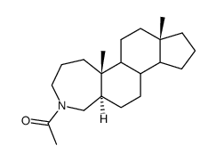 N-Acetyl-4-aza-A-homo-5α-androstan Structure