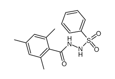 N-benzenesulfonyl-N'-(2,4,6-trimethyl-benzoyl)-hydrazine结构式