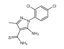 5-amino-1-(2,4-dichlorophenyl)-3-methyl-1H-pyrazole-4-carbothioamide Structure