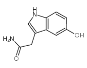 5-羟基吲哚-3-乙酰胺结构式