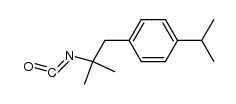 2-(4-isopropyl-phenyl)-1,1-dimethyl-ethyl isocyanate Structure