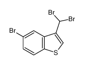 5-bromo-3-(dibromomethyl)-1-benzothiophene Structure