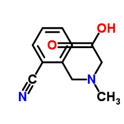 N-(2-Cyanobenzyl)-N-methylglycine Structure