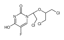 2',3',5'-trichloro-2',3'-5'-trideoxy-5-fluoro-2',3'-secouridine structure