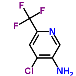 4-Chloro-6-(trifluoromethyl)-3-pyridinamine structure