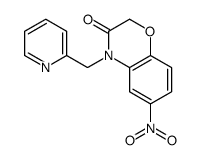 6-NITRO-4-(PYRIDINE-2-YLMETHYL)-1,4-BENZOXAZIN-3(4H)-ONE structure