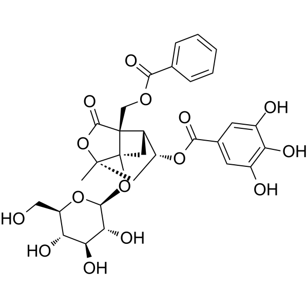 4-O-Galloylalbiflorin structure