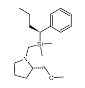 (S)-1-((dimethyl((S)-1-phenylbutyl)silyl)methyl)-2-(methoxymethyl)pyrrolidine Structure