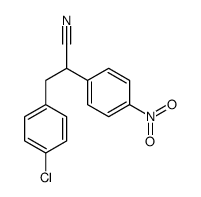 3-(4-chlorophenyl)-2-(4-nitrophenyl)propanenitrile结构式