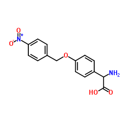 Amino{4-[(4-nitrobenzyl)oxy]phenyl}acetic acid Structure