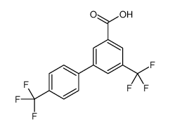 3-(trifluoromethyl)-5-[4-(trifluoromethyl)phenyl]benzoic acid结构式