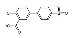 2-chloro-5-(4-methylsulfonylphenyl)benzoic acid Structure