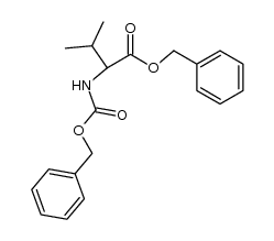 (+/-)-Benzyl N-(benzyloxycarbonyl)valinate Structure