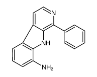 1-phenyl-9H-pyrido[3,4-b]indol-8-amine结构式