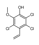 2,3,5-trichloro-4-ethenyl-6-methoxyphenol结构式