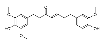 1-(4-hydroxy-3,5-dimethoxyphenyl)-7-(4-hydroxy-3-methoxyphenyl)-4-hepten-3-one Structure