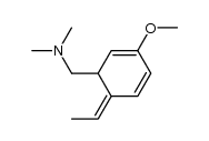 (Z)-2-methoxy-5-ethylidene-6-(dimethylamino)methyl-1,3-cyclohexadiene结构式