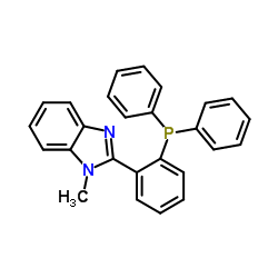 1-Methyl-2-(2-diphenylphosphinophenyl)-1H-benzoimidazole结构式