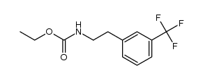 [2-(3-trifluoromethyl-phenyl)-ethyl]-carbamic acid ethyl ester结构式