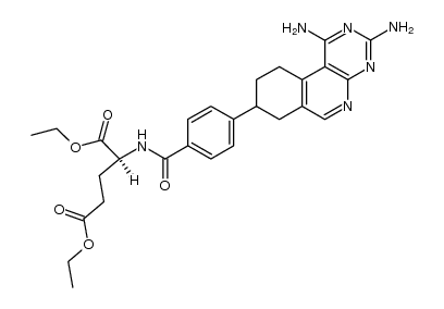 5,10-ethano-5,10-dideazaaminopterin diethyl ester Structure