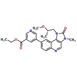 Ethyl 5-{1-[(2S)-2-methoxypropyl]-3-methyl-2-oxo-2,3-dihydro-1H-imidazo[4,5-c]quinolin-8-yl}nicotinate Structure