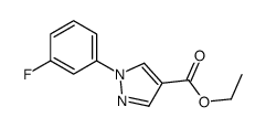 ethyl 1-(3-fluorophenyl)pyrazole-4-carboxylate Structure