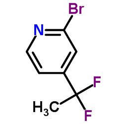 2-broMo-4-(1,1-difluoroethyl)pyridine structure